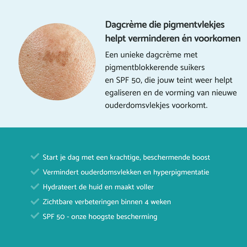 Pigmentcorrigerende Dagcrème tegen Ouderdomsvlekken – SPF 50
