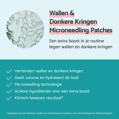 Wallen & Donkere Kringen Microneedling Patches